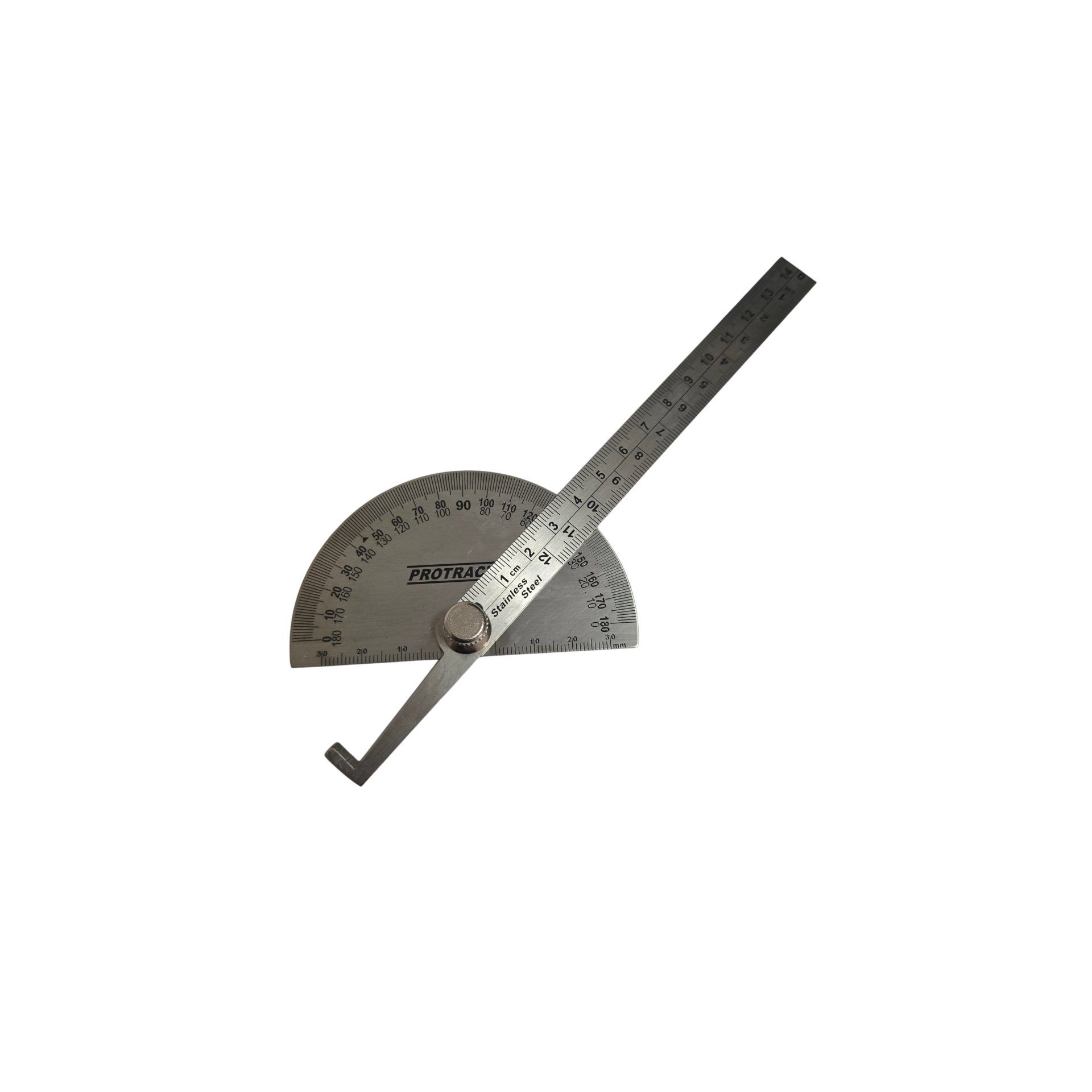 Transferidor de grau 0 a 180 tipo meia lua PROTRACTOR