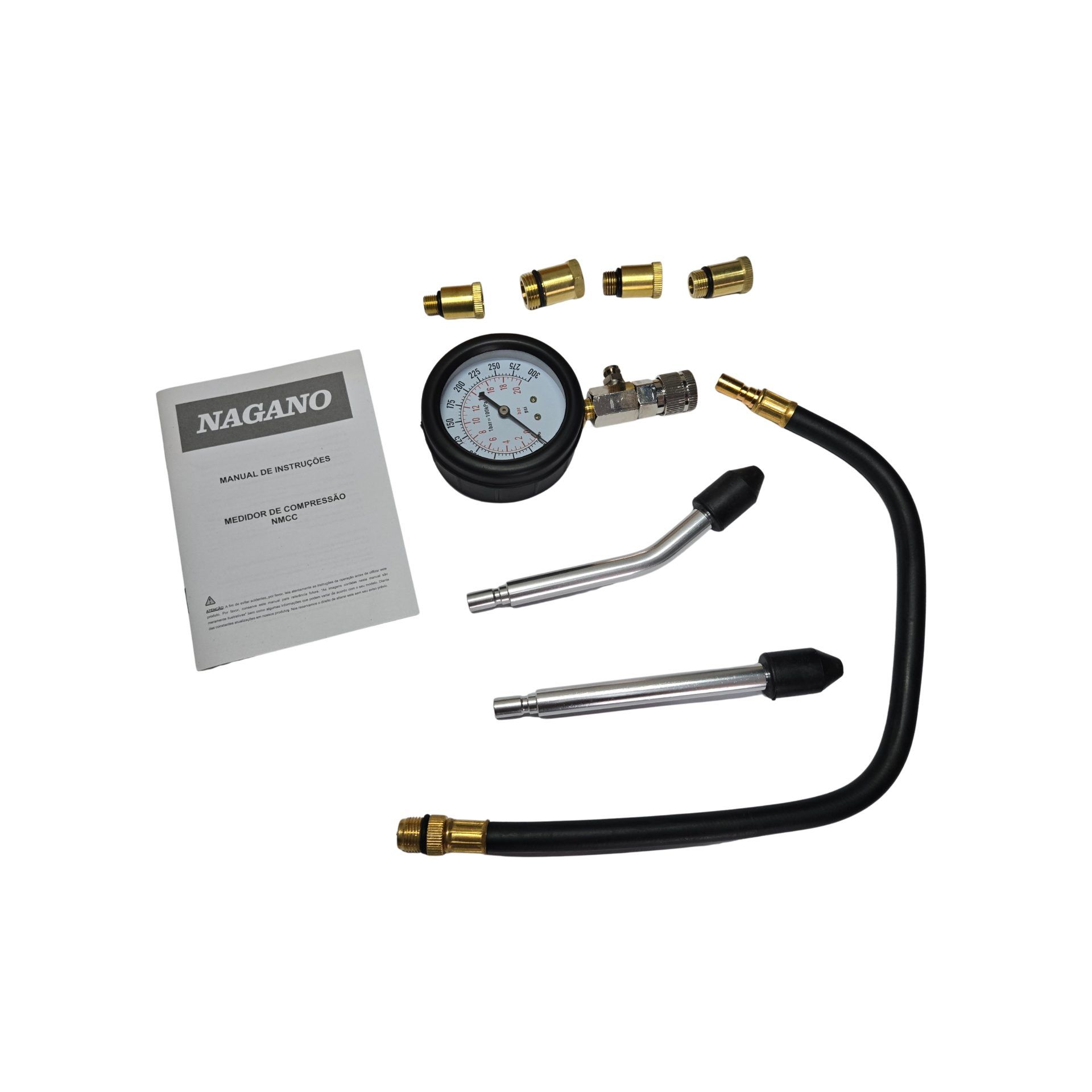 Medidor de compressão NMCC 0 A 300 psi