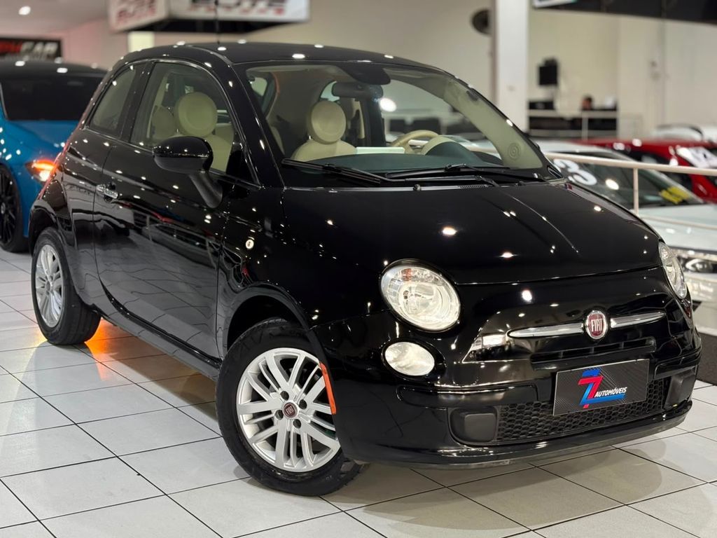 Fiat 500 Cult 1.4 Flex 8V EVO Dualogic - Preto - 2015